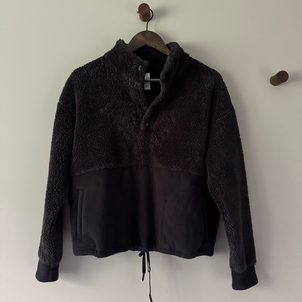 ALL IN MOTION FLEECE SWEATSHIRT JACKET BLACK SIZE MEDIUM GUC